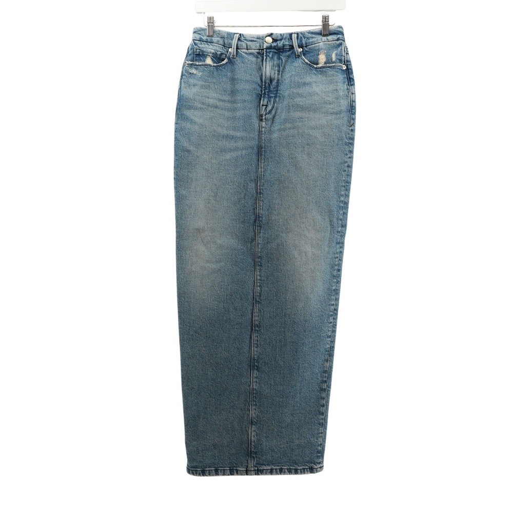 Good American Long Denim Skirt in Medium Wash Size 6 / 28